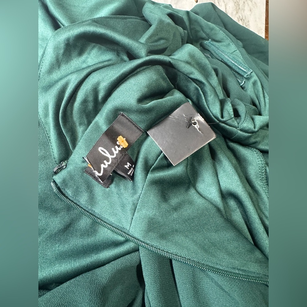 LULUS - Heavenly Hues Forest Green Maxi Dress Size M - Picture 3 of 8